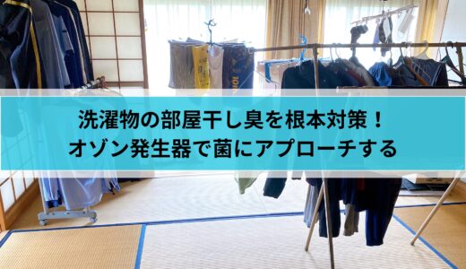 洗濯物の部屋干し臭を根本対策！オゾン発生器で菌にアプローチする方法